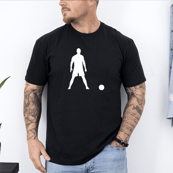 Cristiano Ronaldo Heat Pressed Graphic Tee | Men’s Soccer Shirt S-2XL - Picture 1 of 2